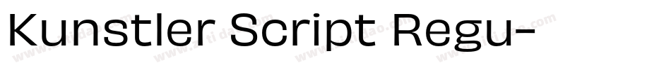 Kunstler Script Regu字体转换